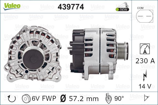 Valeo 439774 - Ģenerators ps1.lv