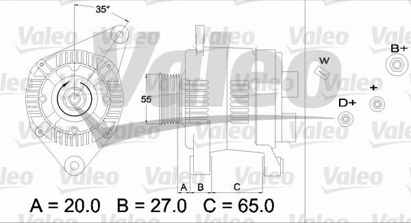 Valeo 436465 - Ģenerators ps1.lv