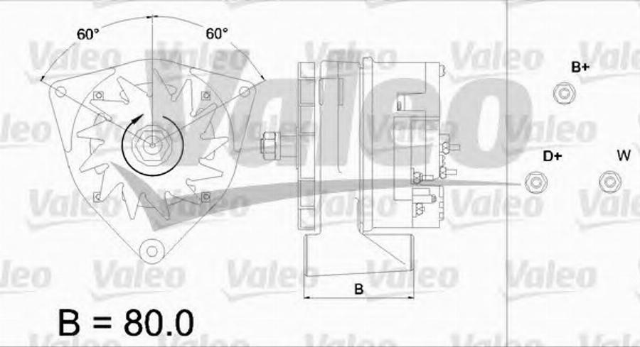 Valeo 436 423 - Ģenerators ps1.lv