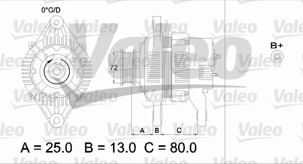 Valeo 436545 - Ģenerators ps1.lv