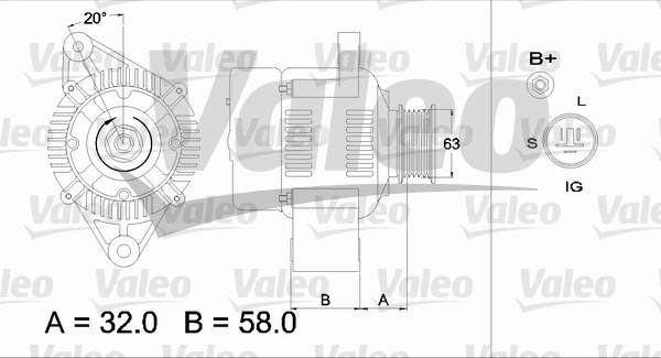 Valeo 436541 - Ģenerators ps1.lv