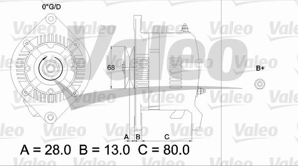 Valeo 436509 - Ģenerators ps1.lv