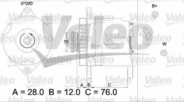 Valeo 436512 - Ģenerators ps1.lv