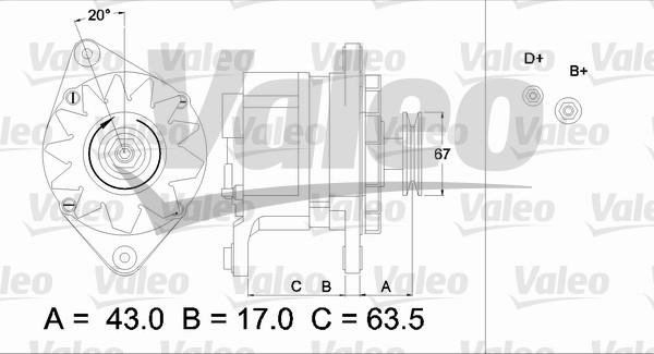 Valeo 436587 - Ģenerators ps1.lv