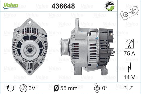 Valeo 436648 - Ģenerators ps1.lv