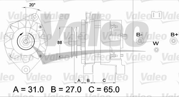 Valeo 436651 - Ģenerators ps1.lv