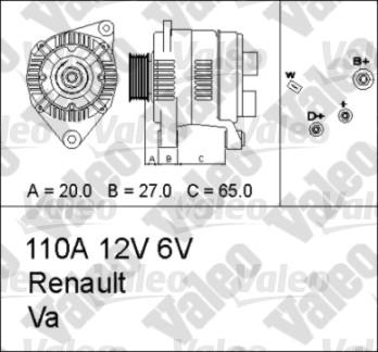 Valeo 436662 - Ģenerators ps1.lv