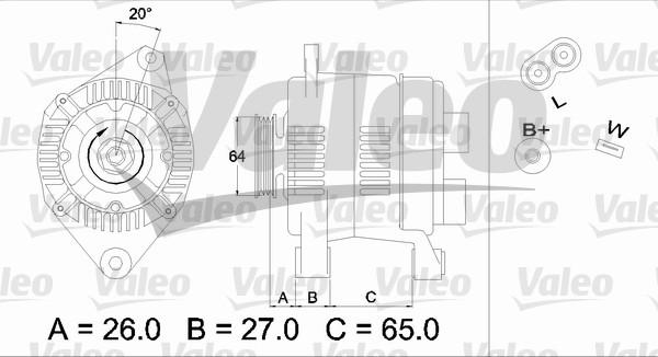 Valeo 436615 - Ģenerators ps1.lv