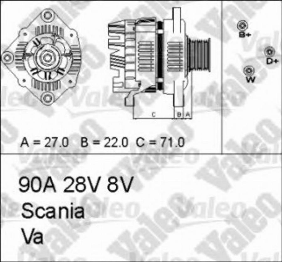 Valeo 436673 - Ģenerators ps1.lv