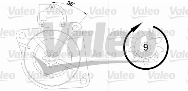 Valeo 436044 - Starteris ps1.lv