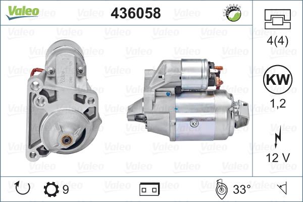 Valeo 436058 - Starteris ps1.lv