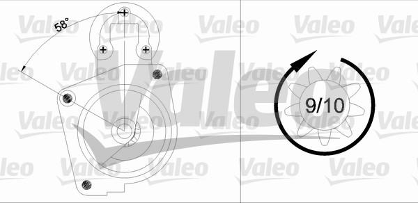 Valeo 436008 - Starteris ps1.lv