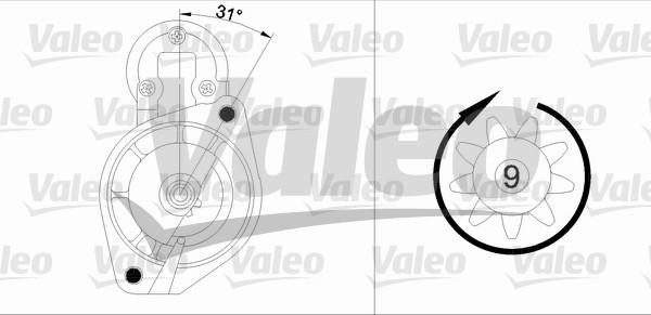 Valeo 436003 - Starteris ps1.lv