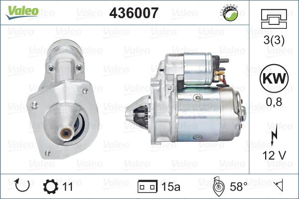 Valeo 436007 - Starteris ps1.lv