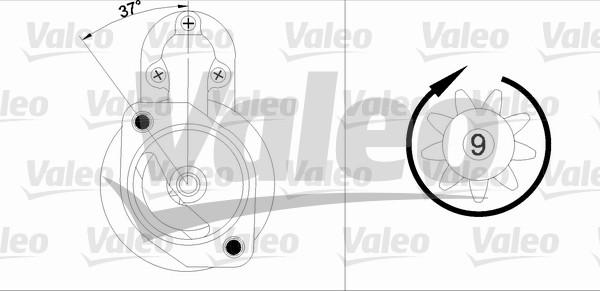 Valeo 436038 - Starteris ps1.lv