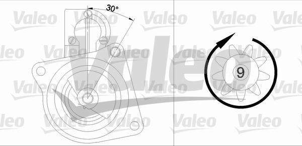 Valeo 436037 - Starteris ps1.lv