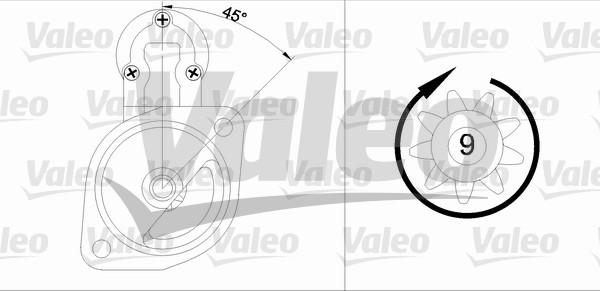 Valeo 436025 - Starteris ps1.lv