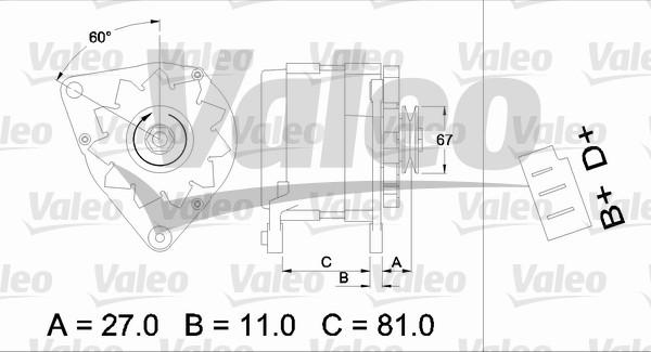 Valeo 436144 - Ģenerators ps1.lv