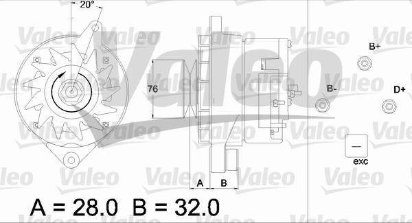 Valeo 436305 - Ģenerators ps1.lv