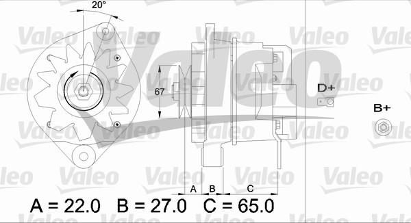 Valeo 436316 - Ģenerators ps1.lv