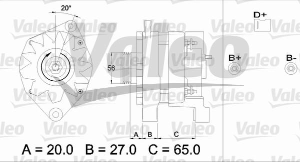 Valeo 436322 - Ģenerators ps1.lv