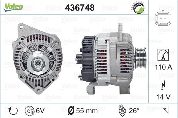 Valeo 436748 - Ģenerators ps1.lv