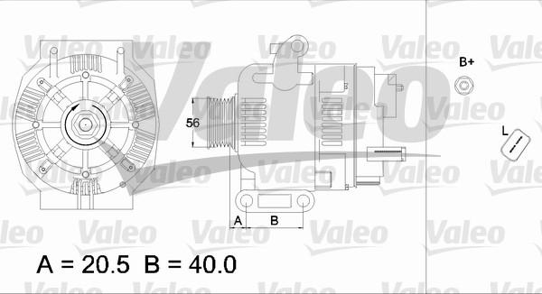 Valeo 436750 - Ģenerators ps1.lv