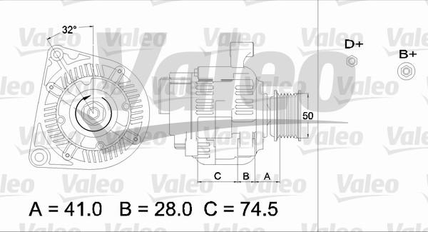 Valeo 436700 - Ģenerators ps1.lv