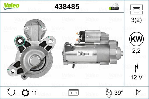 Valeo 438485 - Starteris ps1.lv