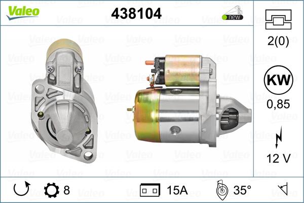 Valeo 438104 - Starteris ps1.lv