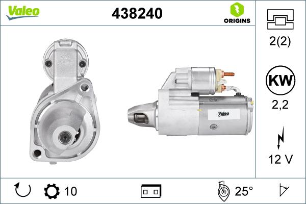 Valeo 438240 - Starteris ps1.lv