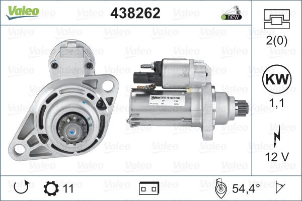 Valeo 438262 - Starteris ps1.lv