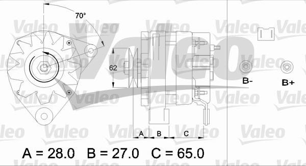 Valeo 433446 - Ģenerators ps1.lv