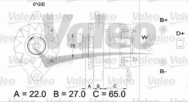 Valeo 433451 - Ģenerators ps1.lv