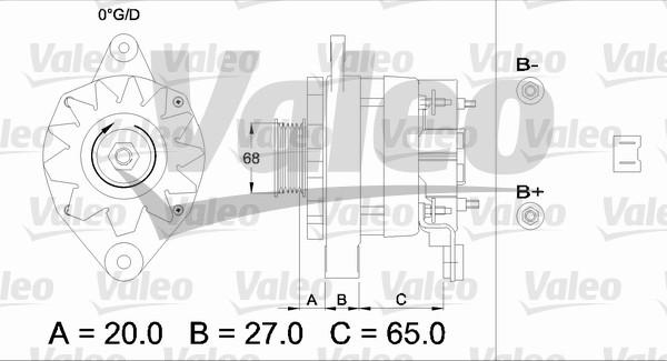 Valeo 433465 - Ģenerators ps1.lv