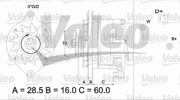 Valeo 433483 - Ģenerators ps1.lv