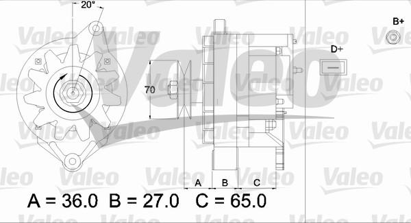 Valeo 433436 - Ģenerators ps1.lv