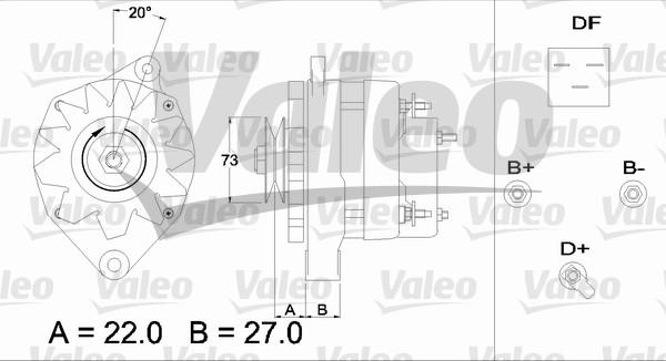 Valeo 433392 - Ģenerators ps1.lv