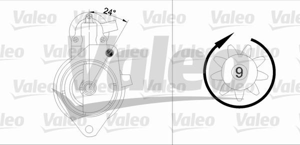 Valeo 433344 - Starteris ps1.lv