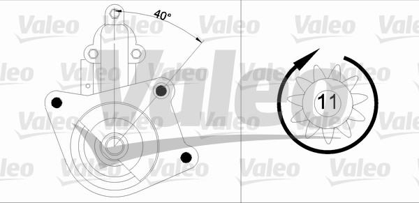 Valeo 433343 - Starteris ps1.lv