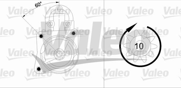 Valeo 433347 - Starteris ps1.lv