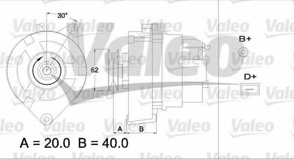 Valeo 433359 - Ģenerators ps1.lv