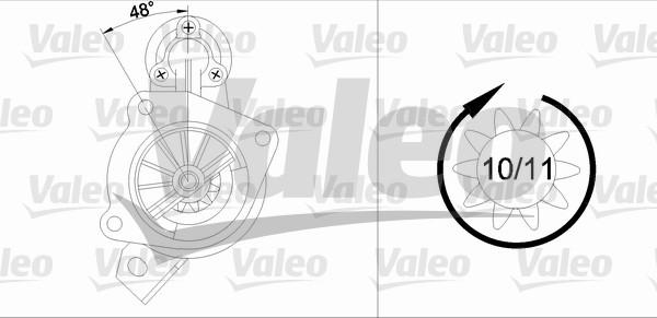 Valeo 433339 - Starteris ps1.lv