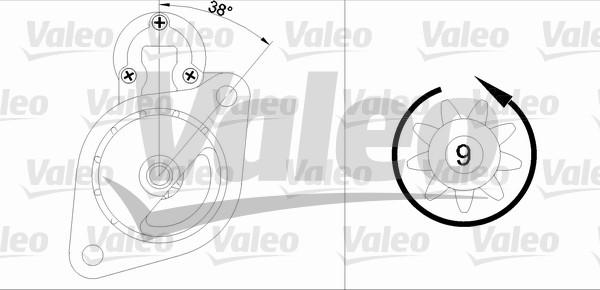 Valeo 433334 - Starteris ps1.lv