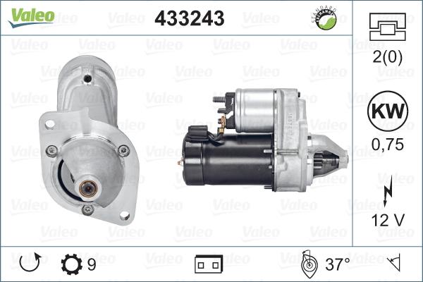 Valeo 433243 - Starteris ps1.lv