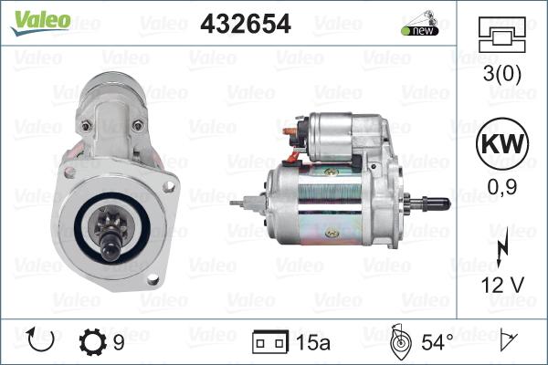 Valeo 432654 - Starteris ps1.lv