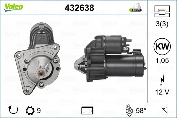 Valeo 432638 - Starteris ps1.lv