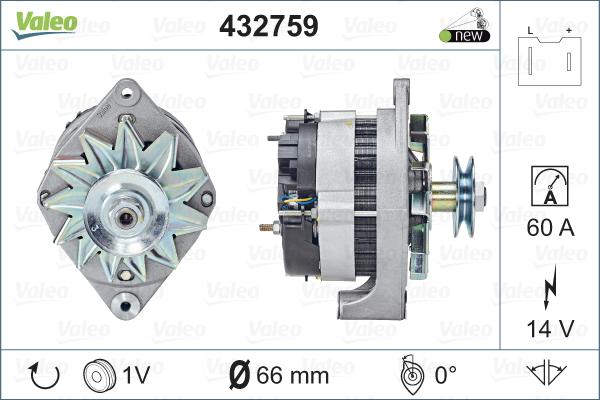 Valeo 432759 - Ģenerators ps1.lv