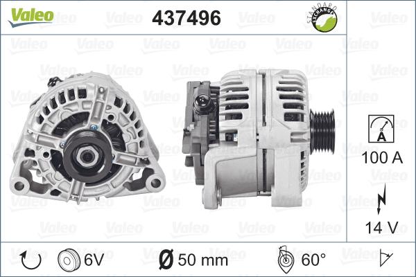 Valeo 437496 - Ģenerators ps1.lv