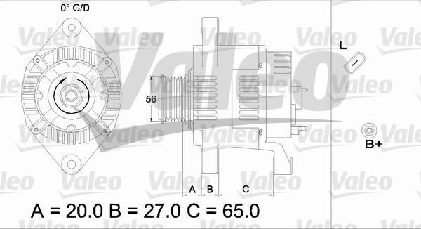 Valeo 437443 - Ģenerators ps1.lv